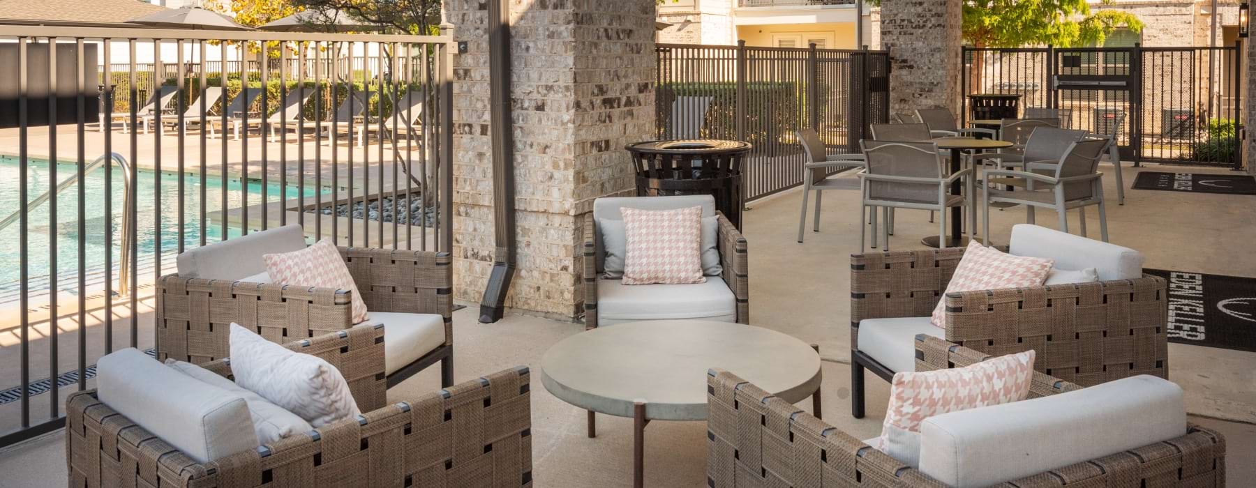 casual outdoor sitting space