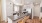 a kitchen with a marble island